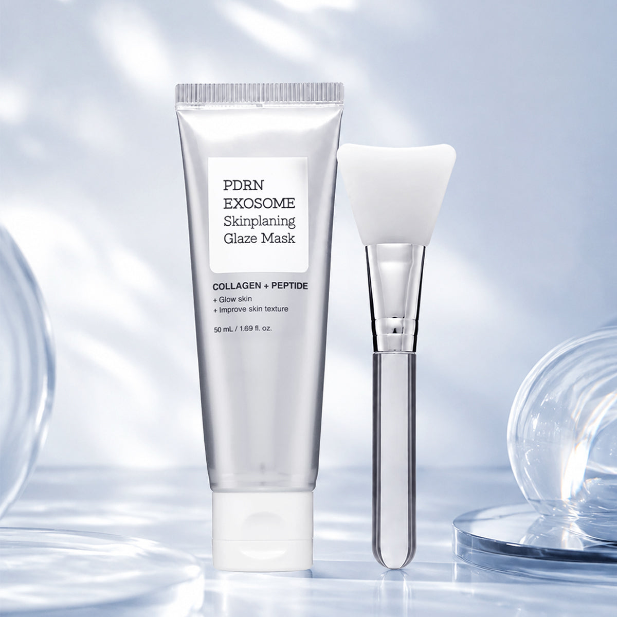 PDRN-Exosome Skinplaning Glaze Mask with Silicone Brush✨