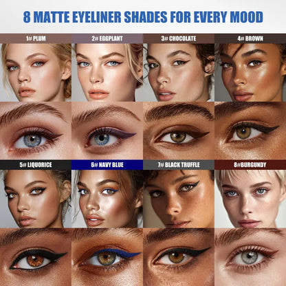 LAST DAY - BUY 1 GET 1 FREE💜24HR Waterproof and long-lasting liquid eyeliner — Day to Night Wear